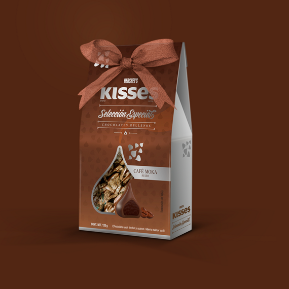 chocolate kisses seleccion especial cafe moka 120gr