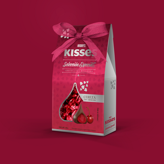 chocolate kisses seleccion especial cereza 120gr