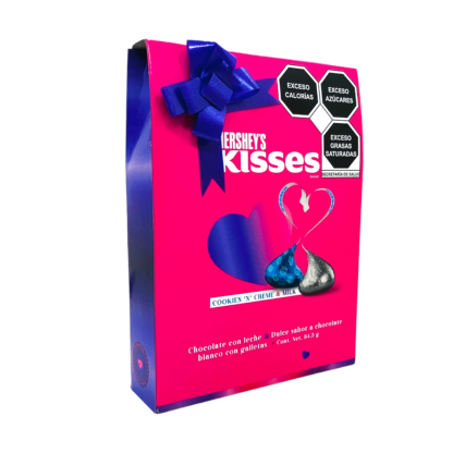 kisses chocolate hersheys cookies and milk paquete 84gr