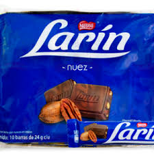 larin nuez chocolate paquete