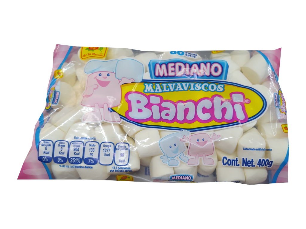 malvavisco bianchi blanco mediano bolsa 400gr