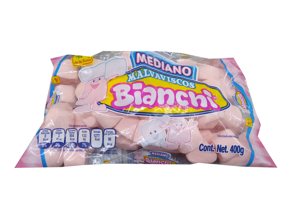 malvavisco bianchi rosa mediano bolsa 400gr