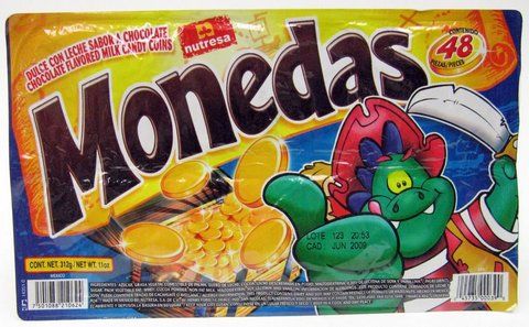 chocolate nucita monedas paquete