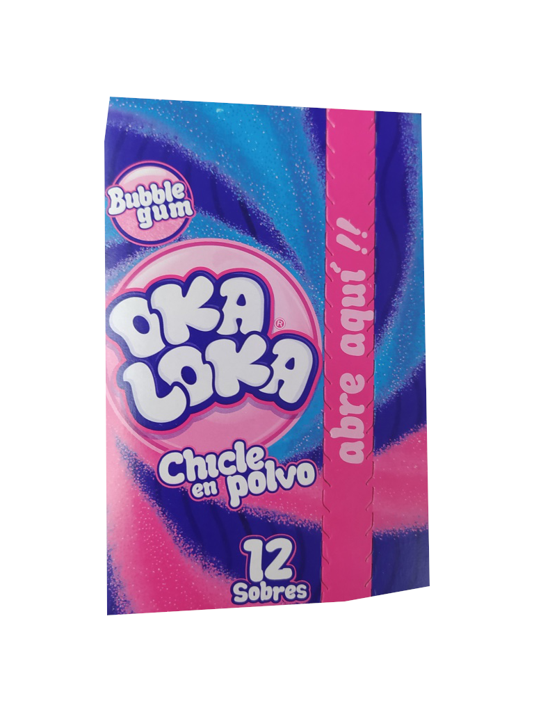 oka loka chicle en polvo paquete