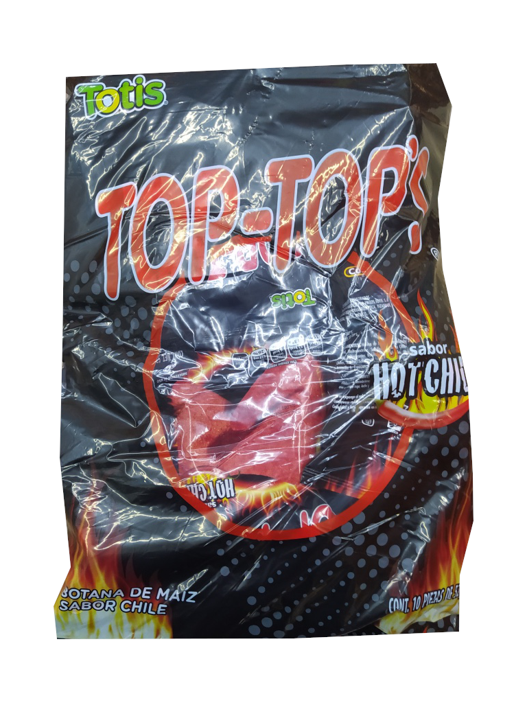 top top sabor hot chili totis bolsa