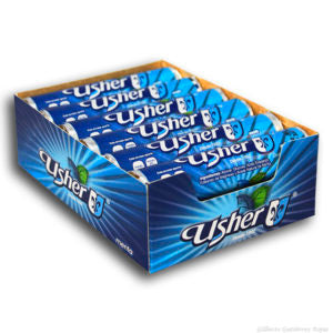 usher tubo sabor menta paquete