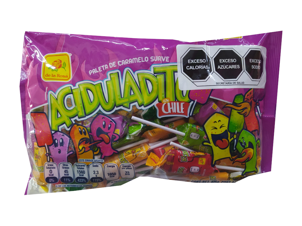 paleta aciduladito con chile de la rosa bolsa