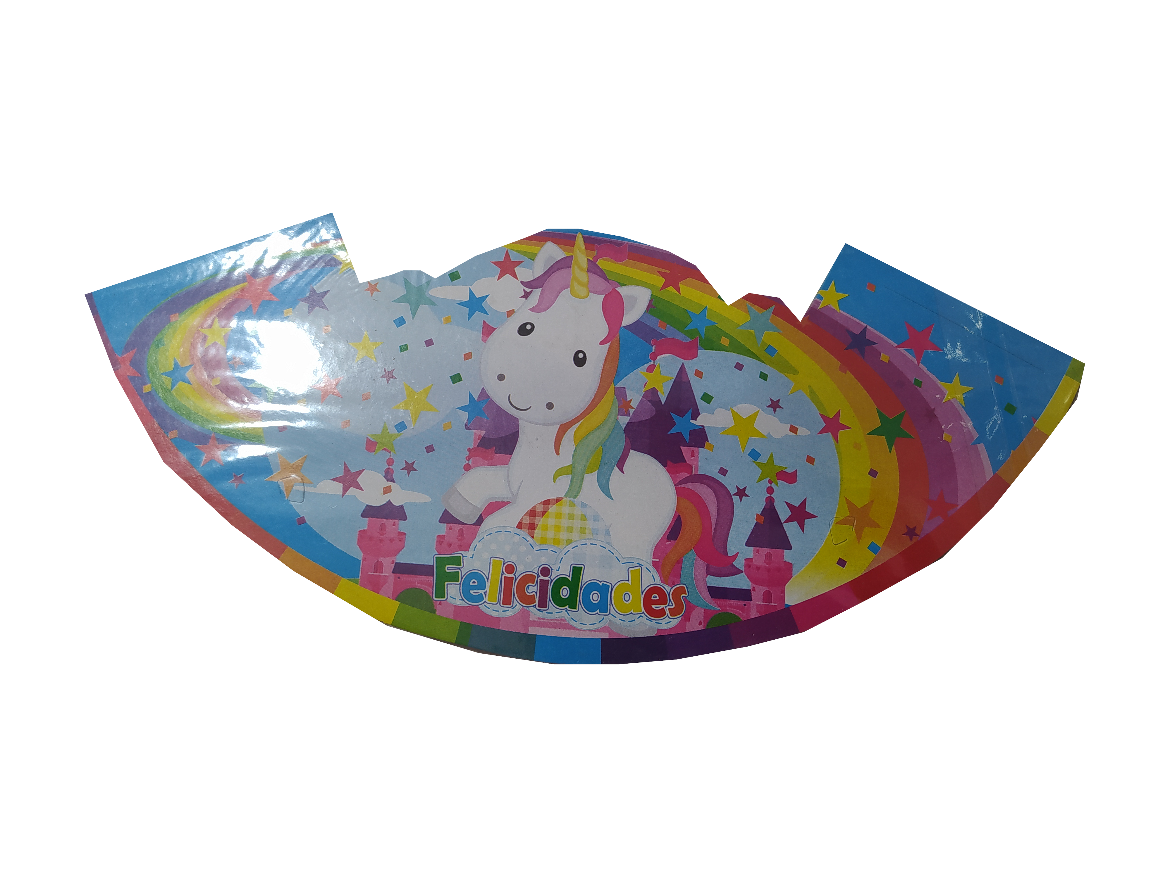 gorro para fiesta de carton unicornio paquete