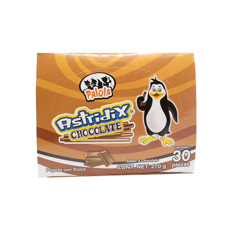 astridix chocolate tubo paquete