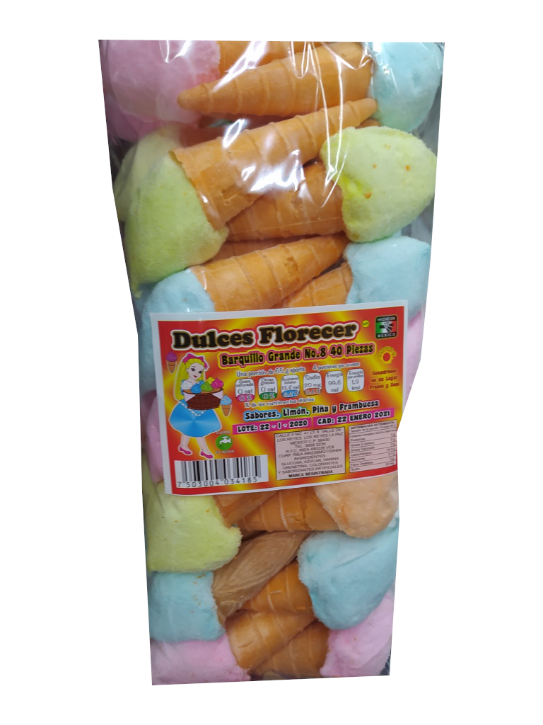 barquillo con bombon grande paquete