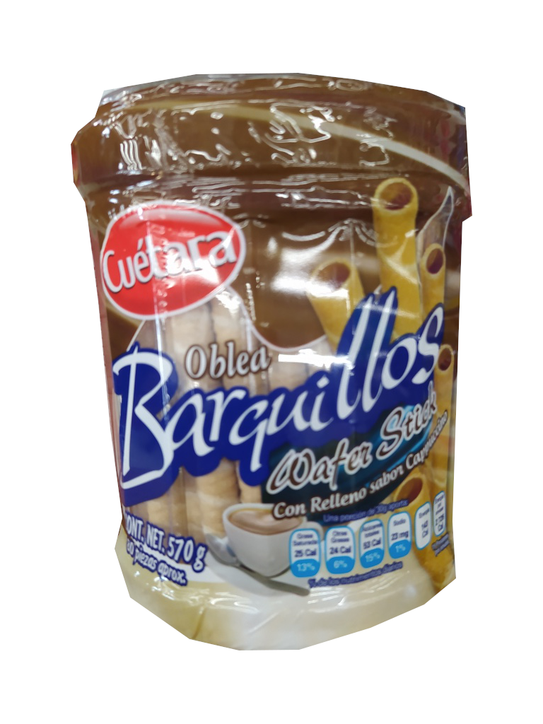barquillos cuetara wafer stick sabor dulce de leche vitrolero