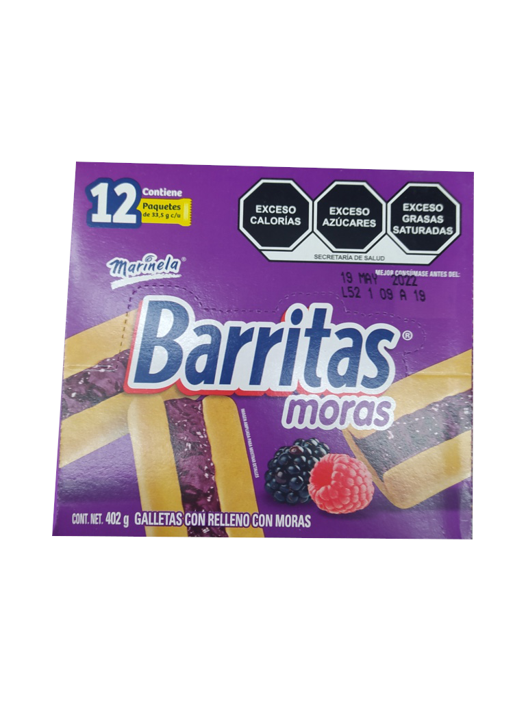 barritas moras paquete
