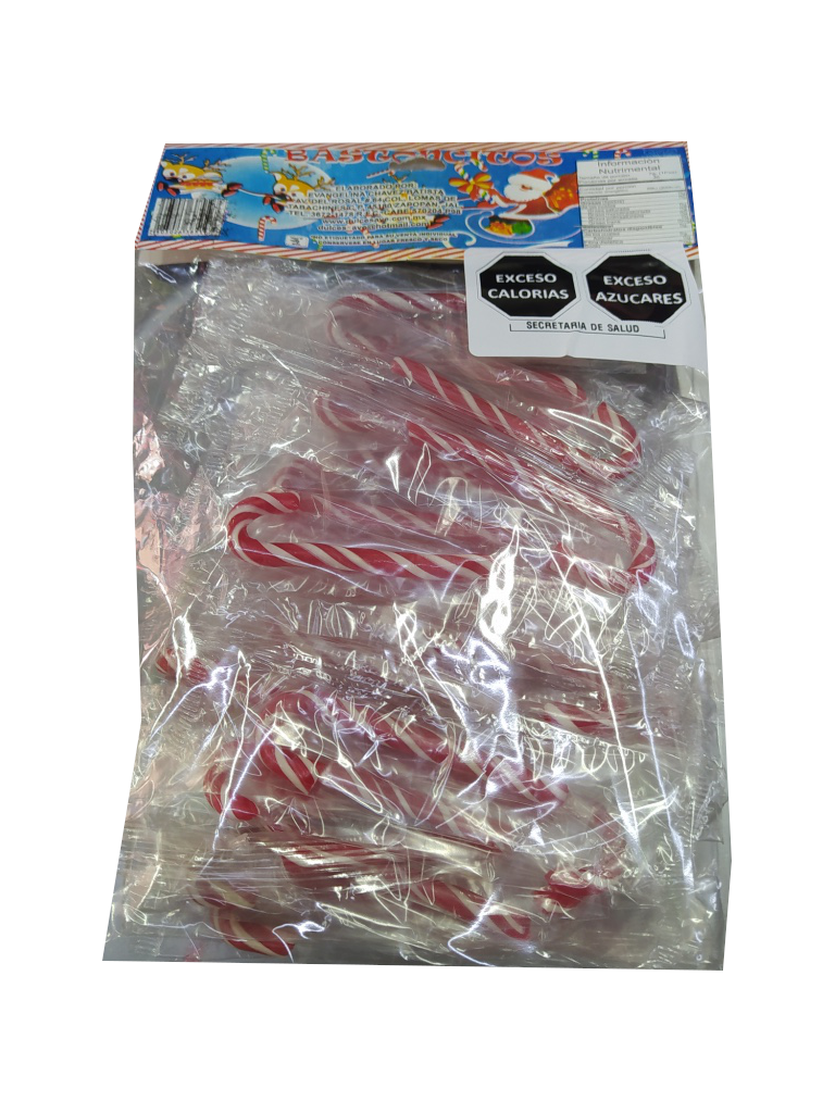 baston caramelo rojo bolsa