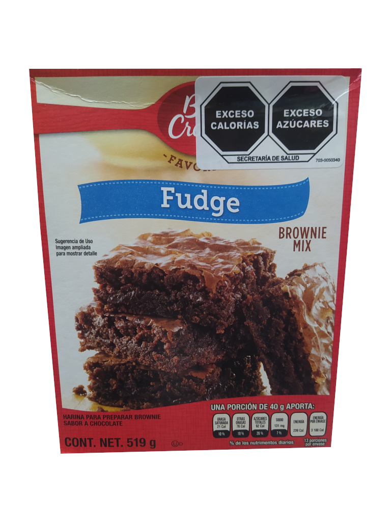 harina para preparar brownie sabor chcolate 432gr