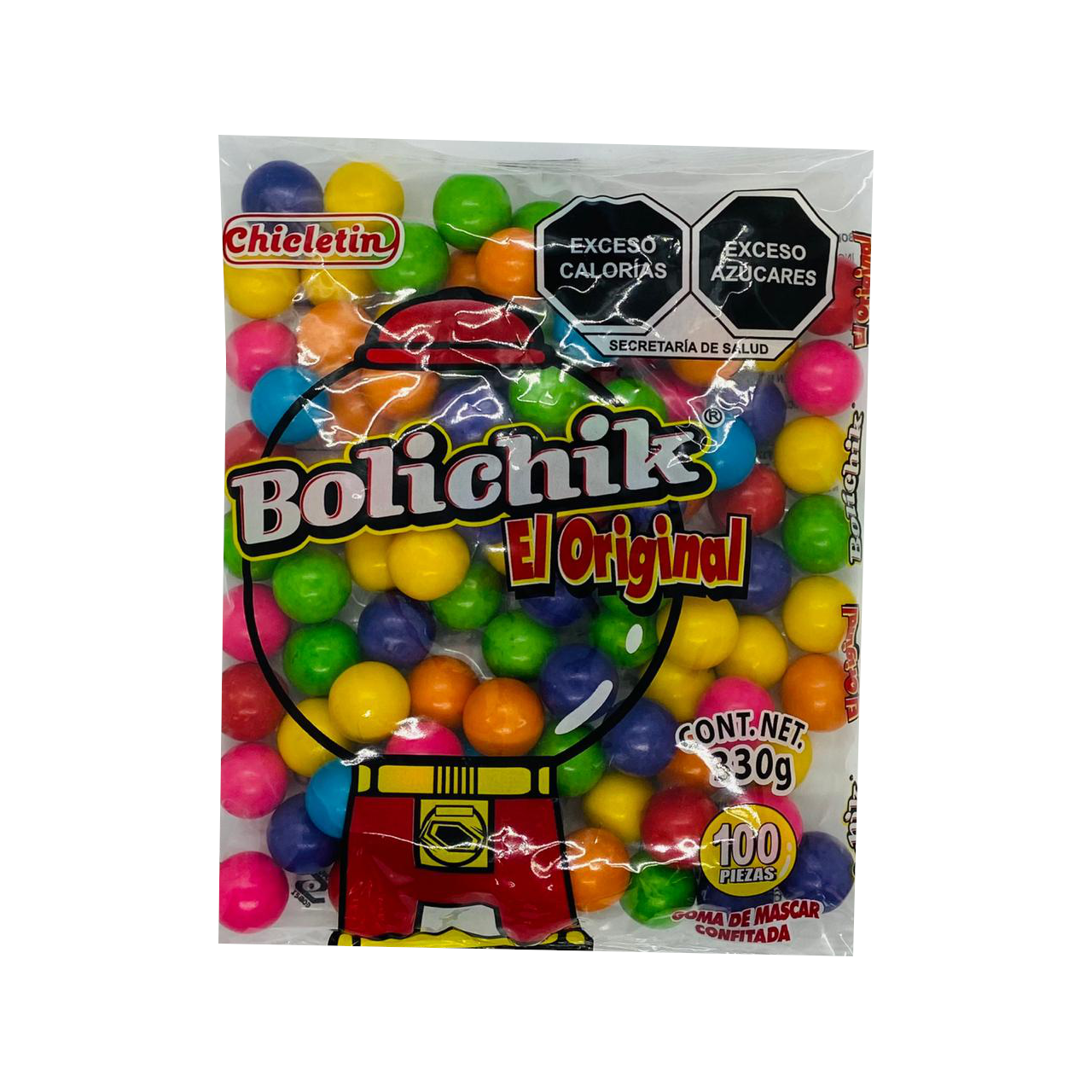 bolichick chicle bola bolsa 100pz.