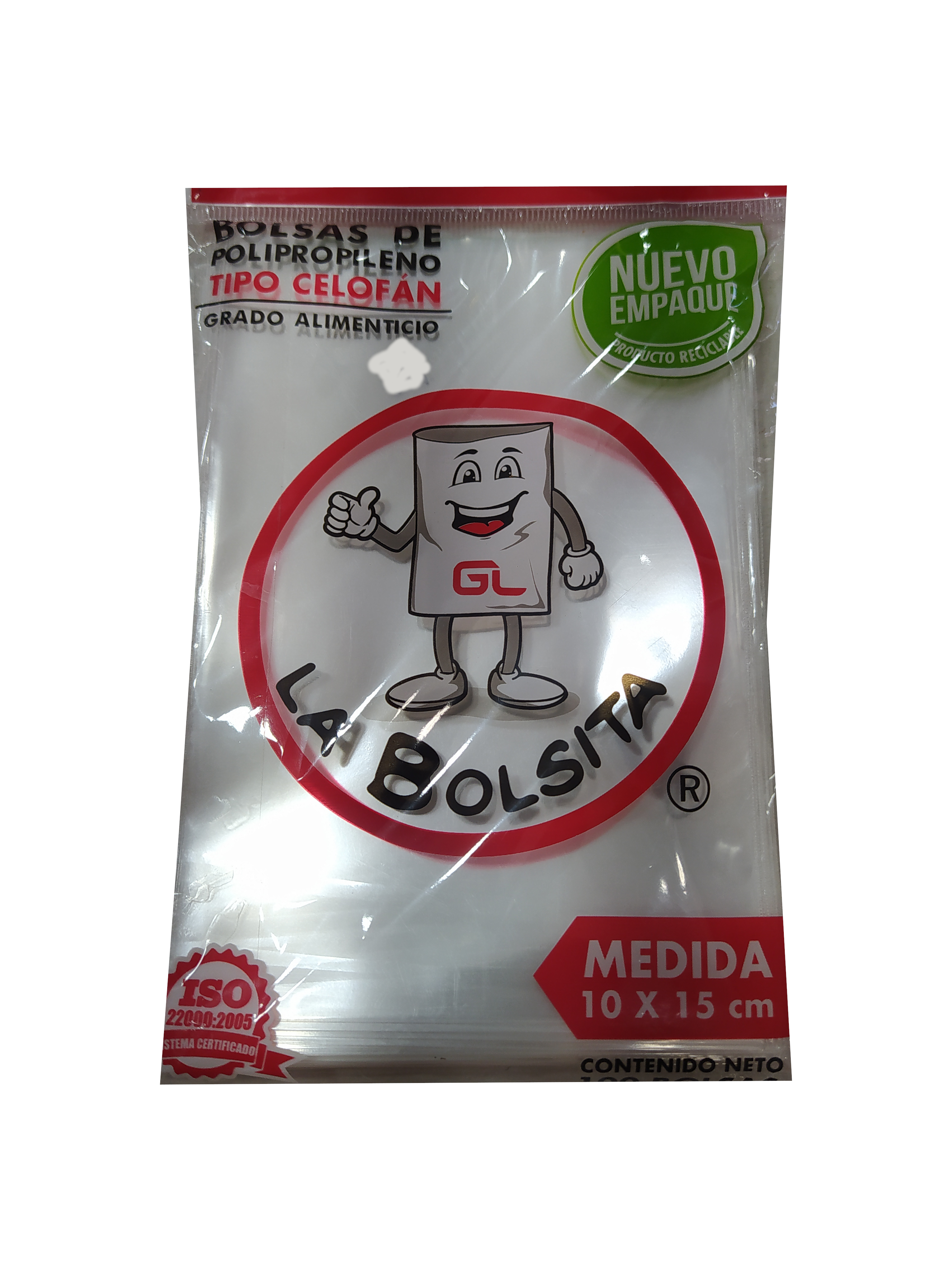bolsa celofan 10x15cm paquete