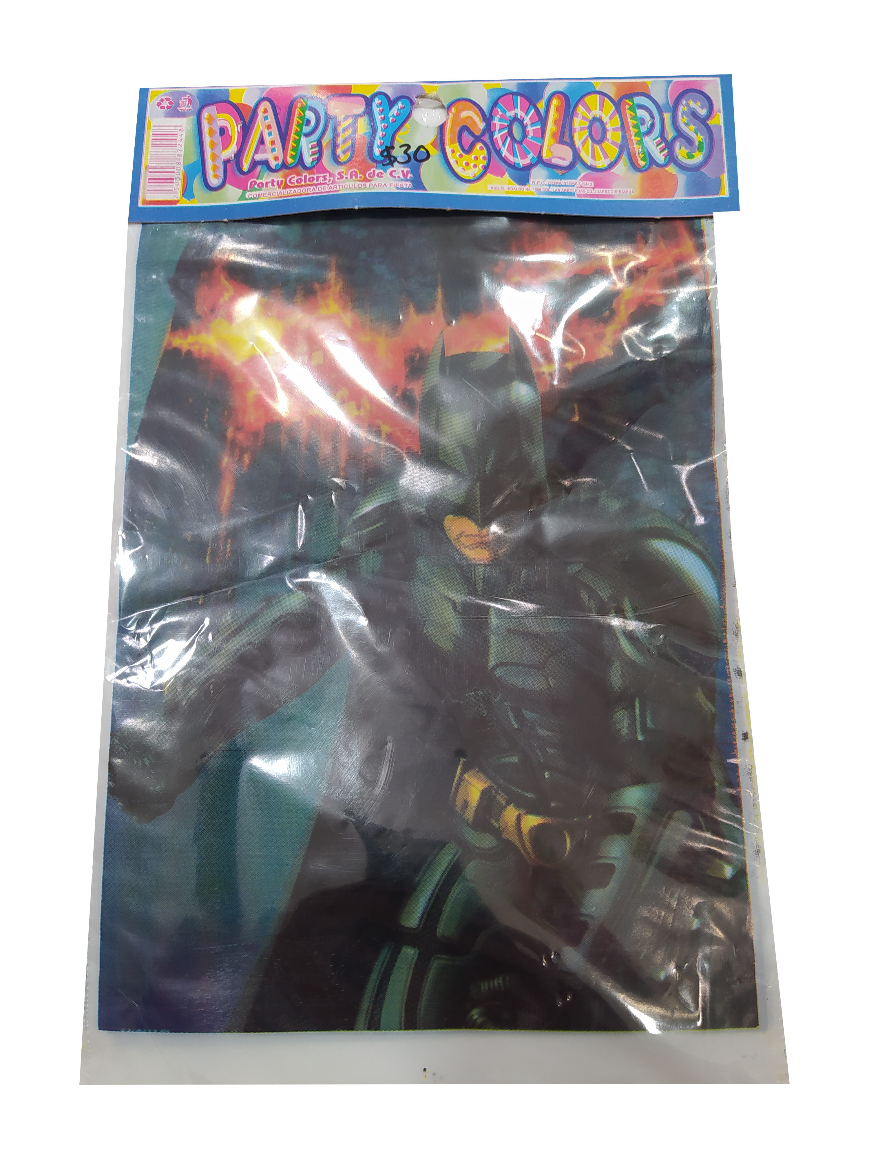 bolsa dulcera plastico figura batman paquete