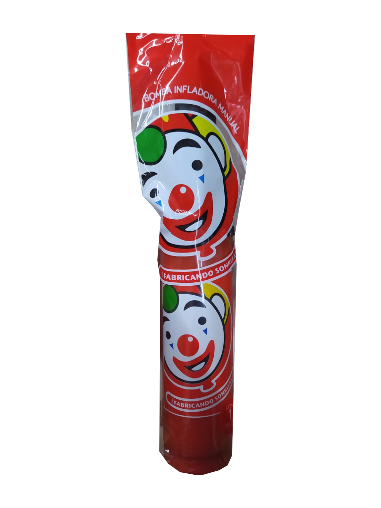 bomba para inflar globos manual payaso 1pz