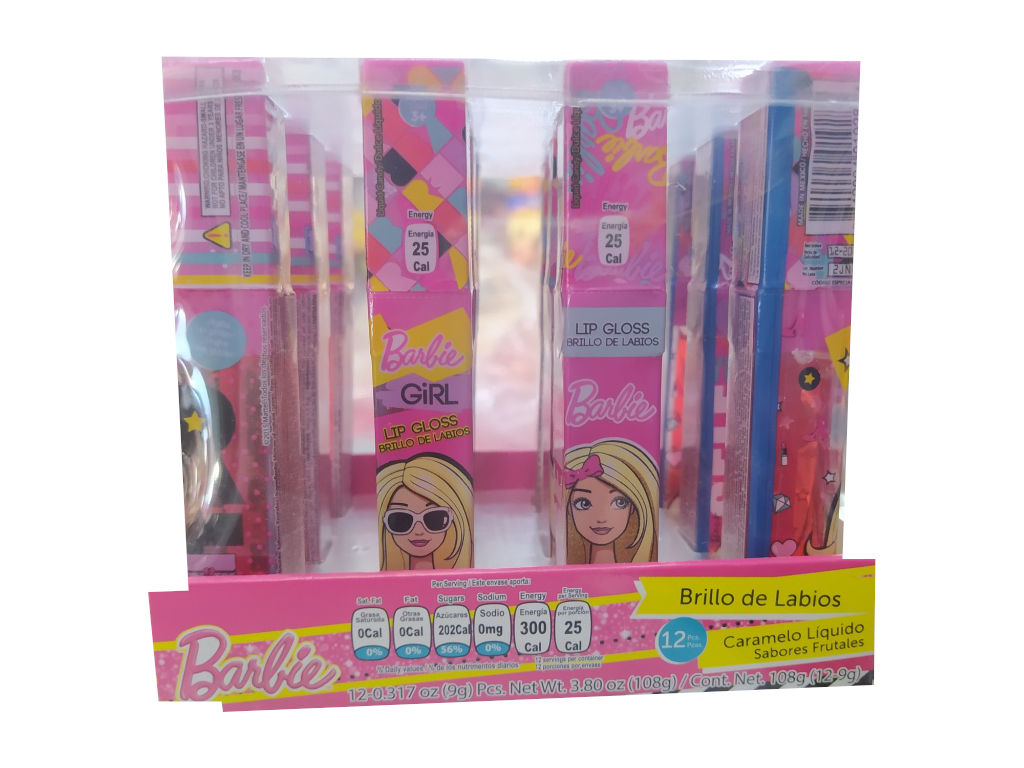 dulce brillo labios barbie paquete
