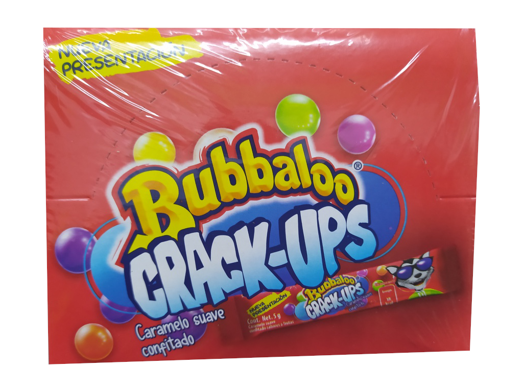 bubbaloo crack-ups chico paquete
