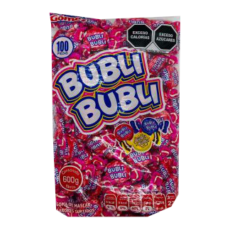 bubli bubli chicle frutas bolsa