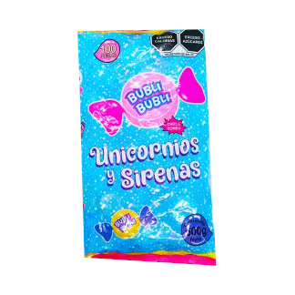 bubli bubli chicle unicornio y sirenas bolsa
