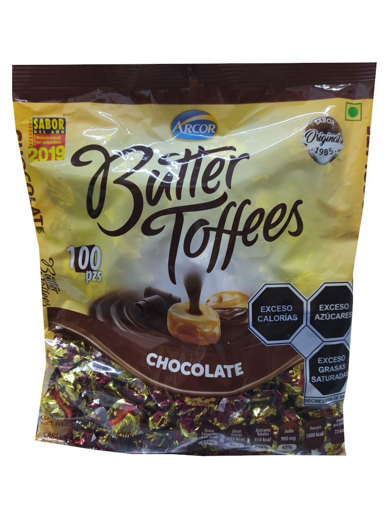 caramelo butter toffees sabor chocolate