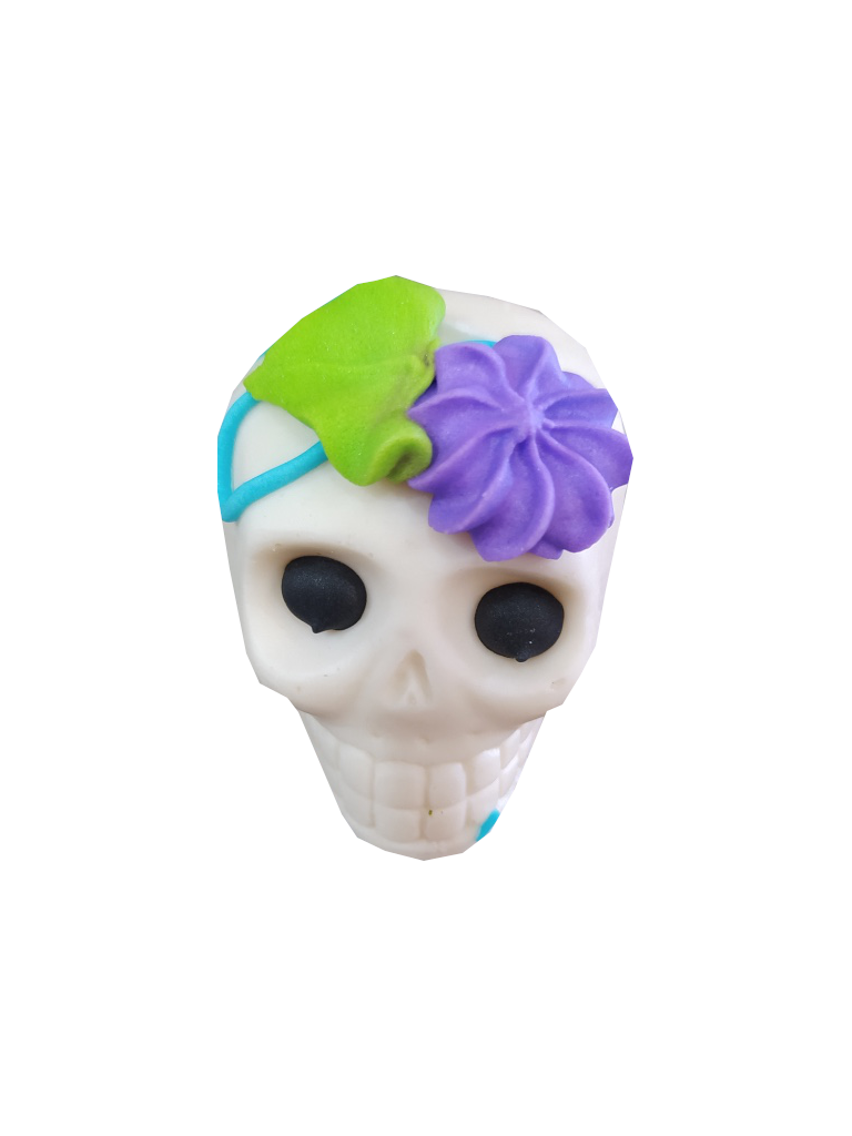 calavera chocolate blanco chica