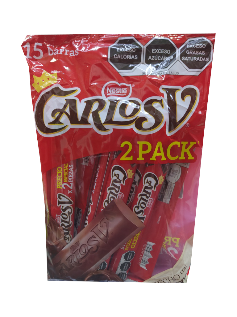 carlos v chocolate 2pack bolsa