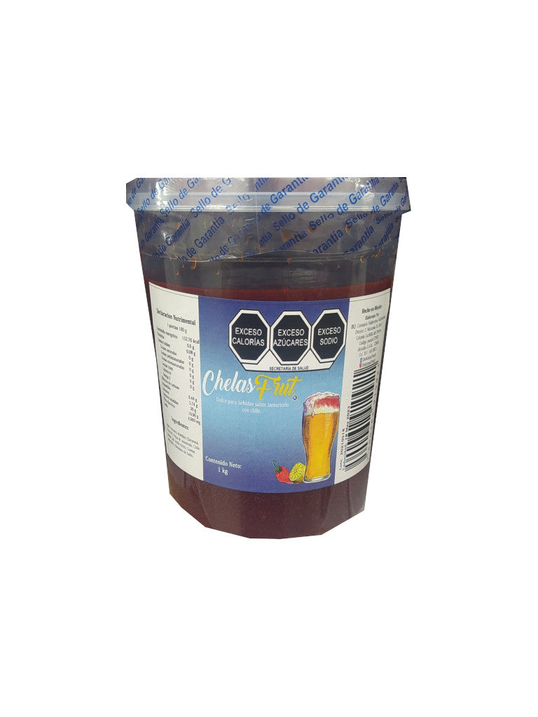 pulpa chelas frut sabor tamarindo con chile vaso 1kg
