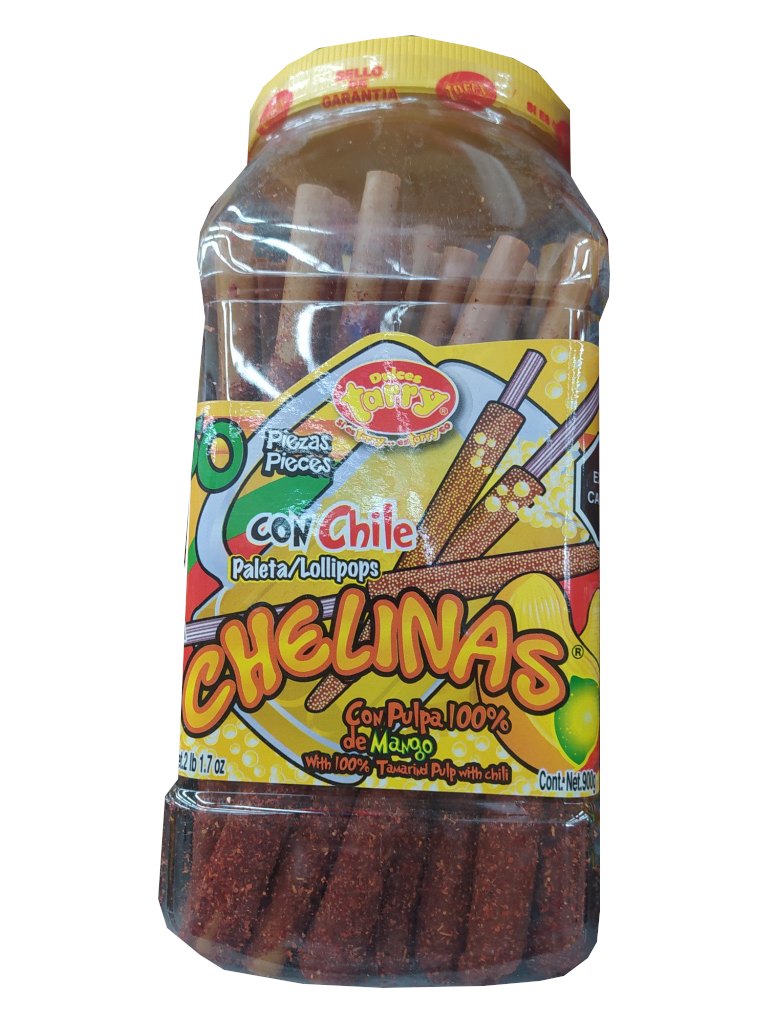 banderilla chelinas sabor mango con chile vitrolero