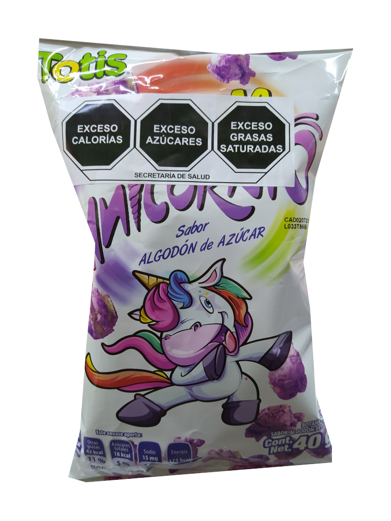 fritura totis unicornio sabor algodon de azucar