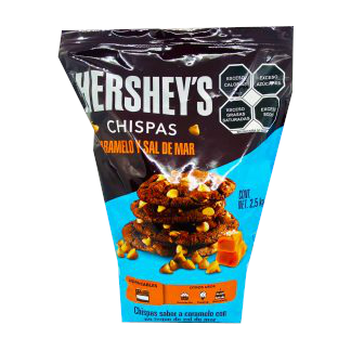chispas de caramelo con sal de mar hersheys bolsa 2.5kg