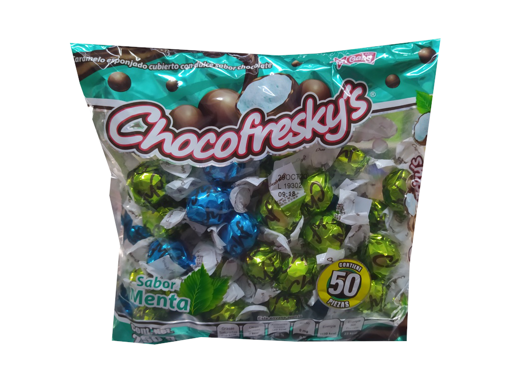 chocofresky sabor menta bolsa