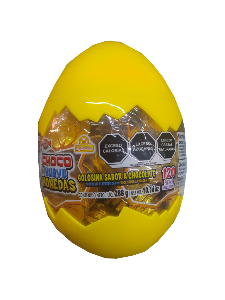choco huevo monedas