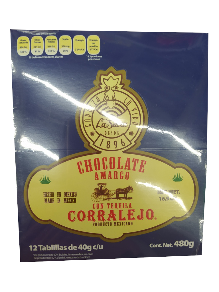Chocolate bitter corralejo package