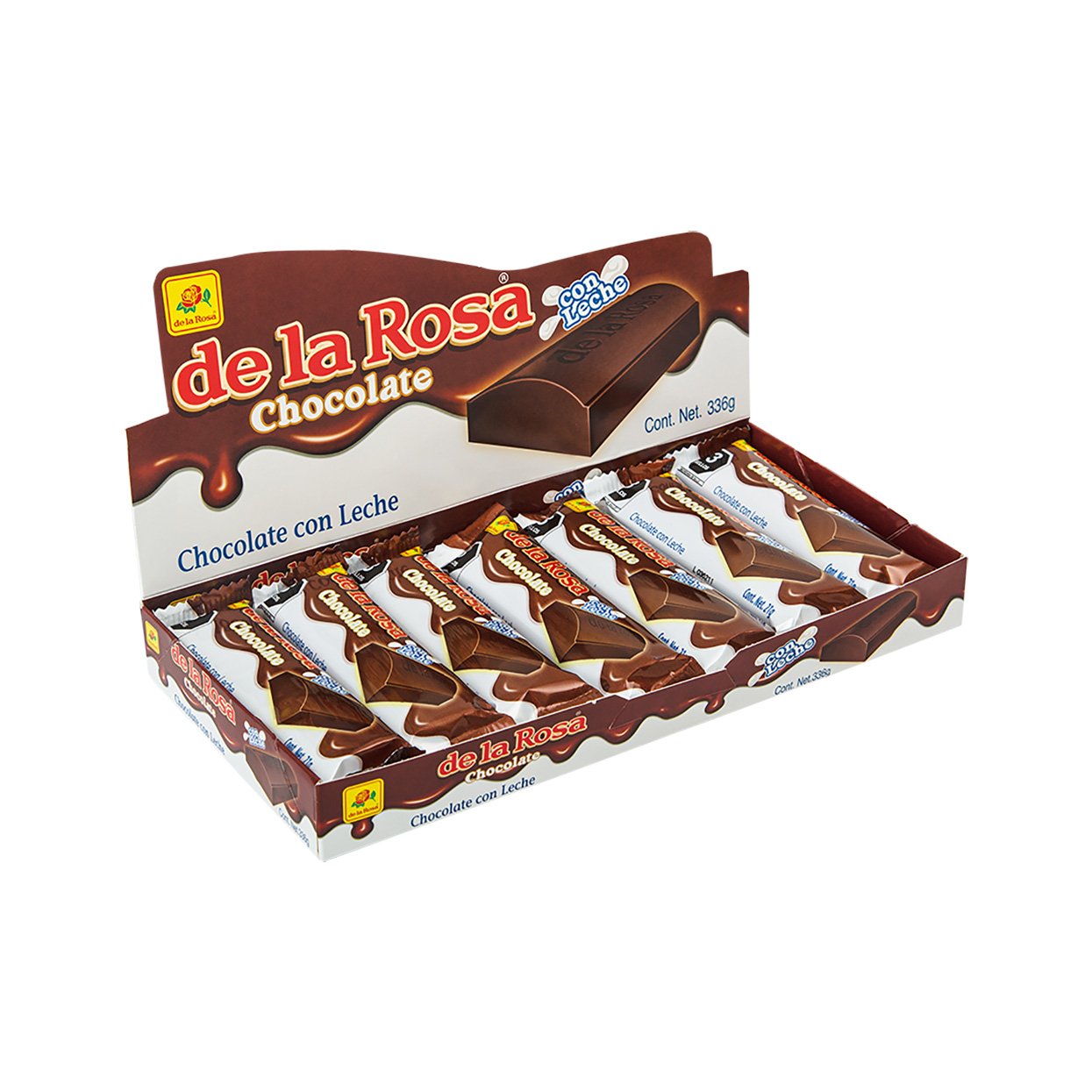 chocolate con leche de la rosa suizo paquete