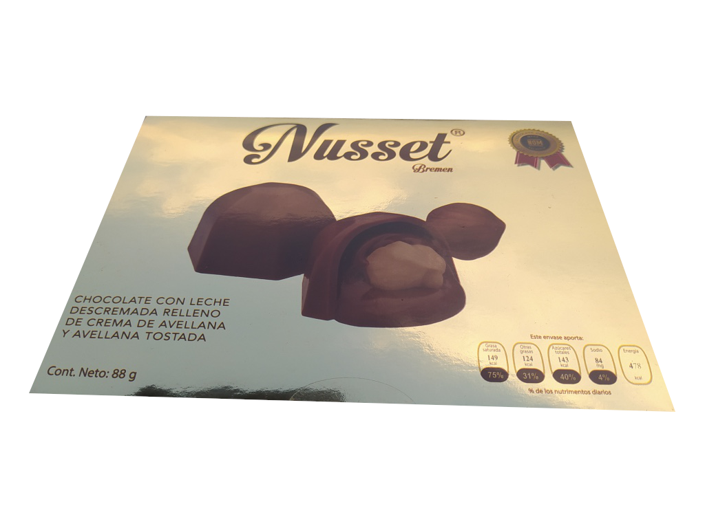 chocolate nuset 80gr paquete