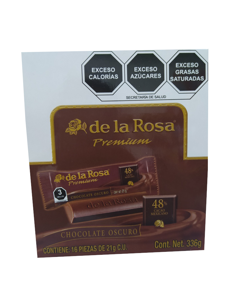 chocolate oscuro de la rosa premium paquete