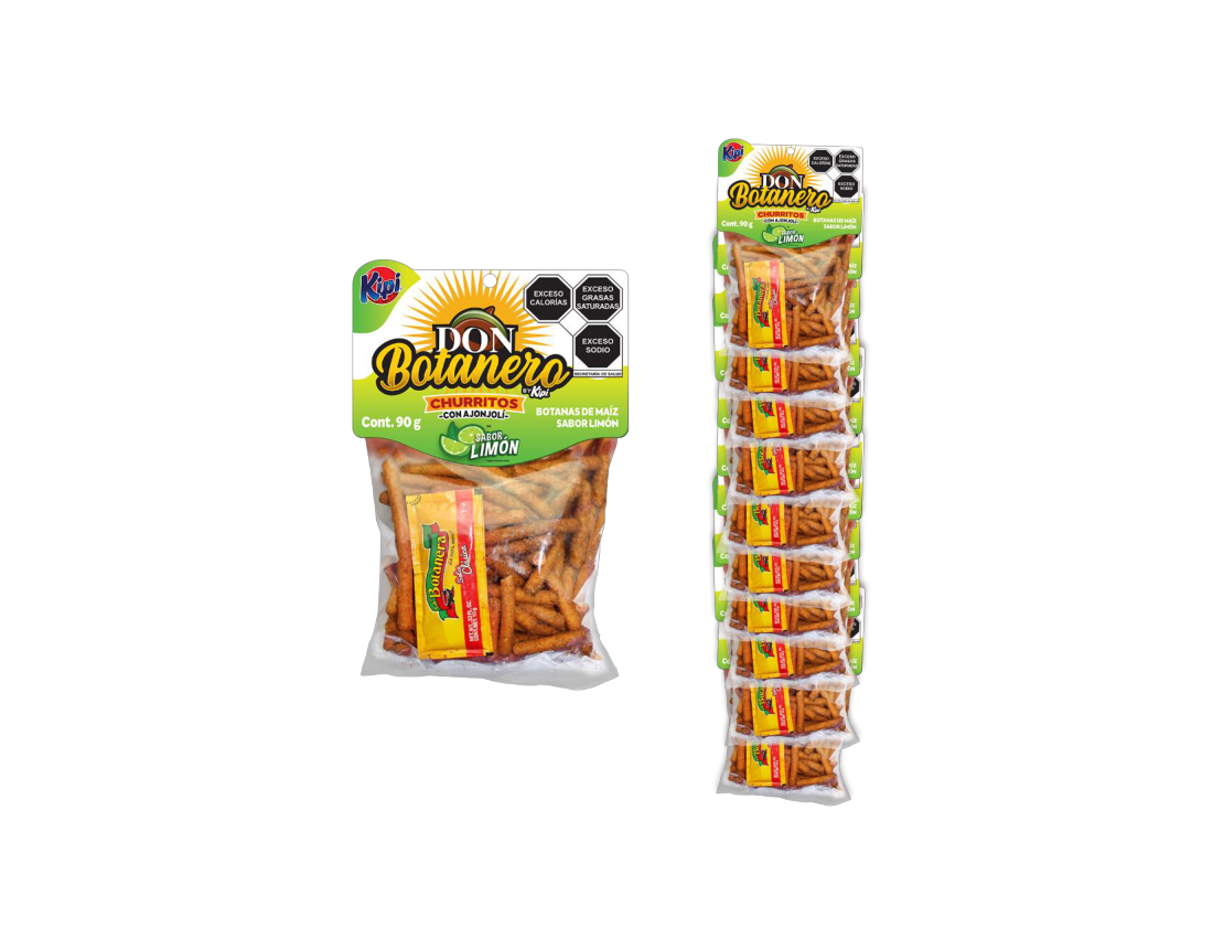 churrito don botanero limon kipi tira