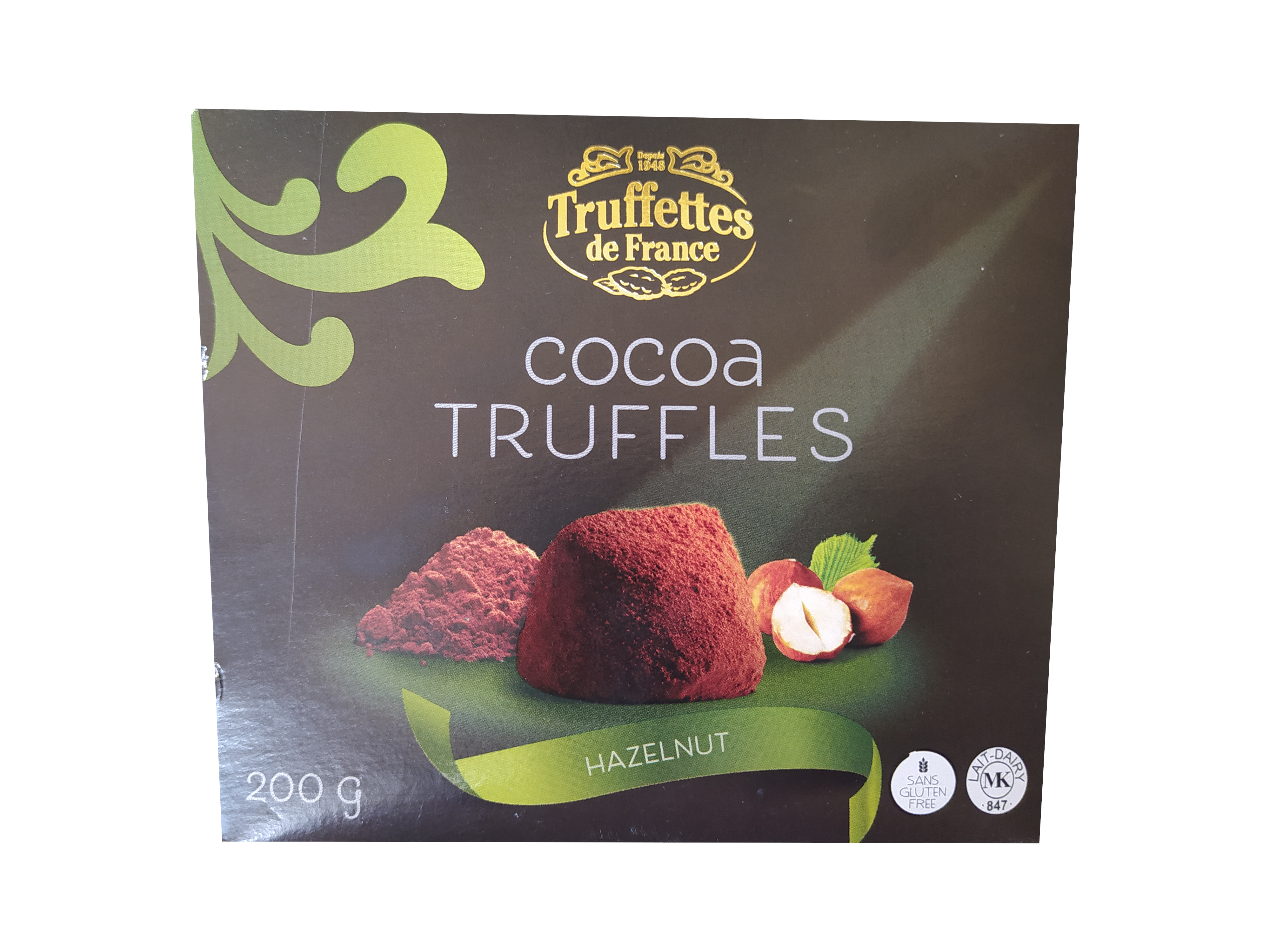 truffles cocoa avellana paquete 200gr