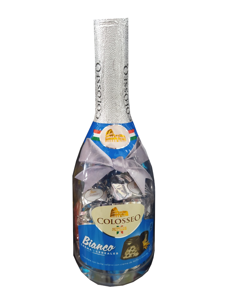 chocolate colosseo bianco botella 210gr