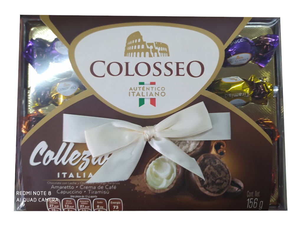 chocolate colosseo collezion italia paquete 156gr