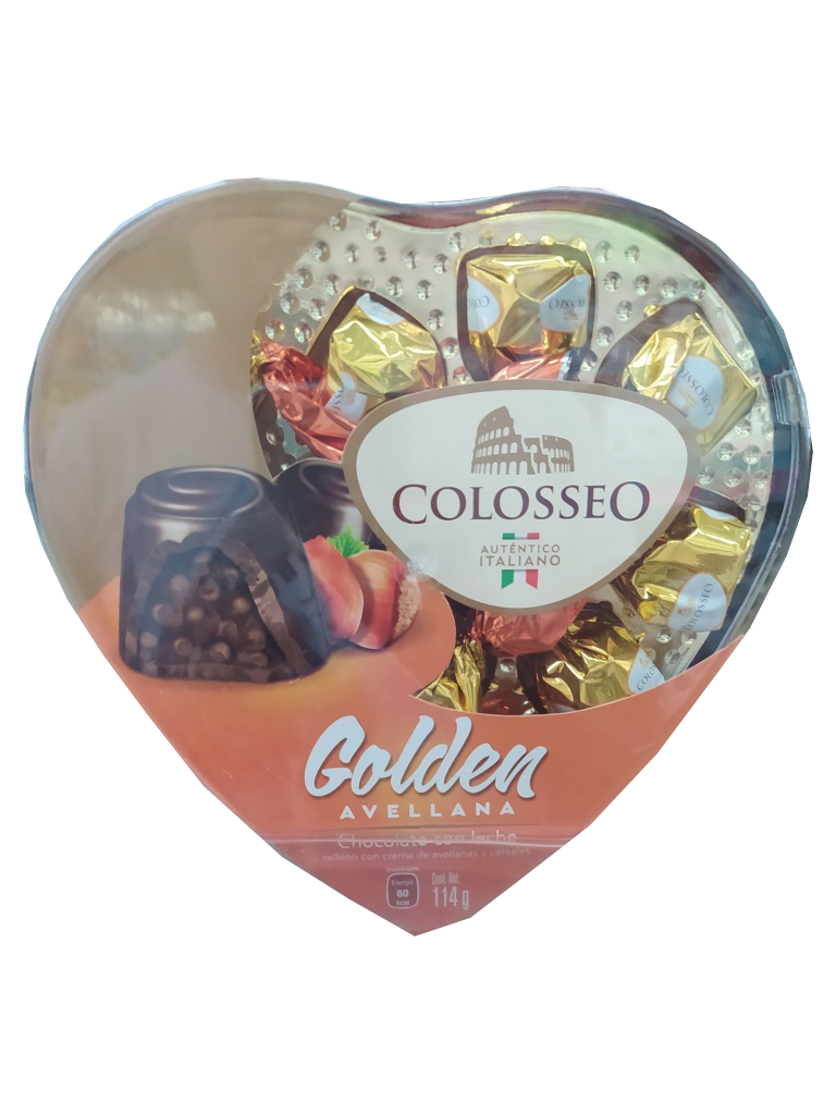 chocolate colosseo heart golden hazellana 114gr