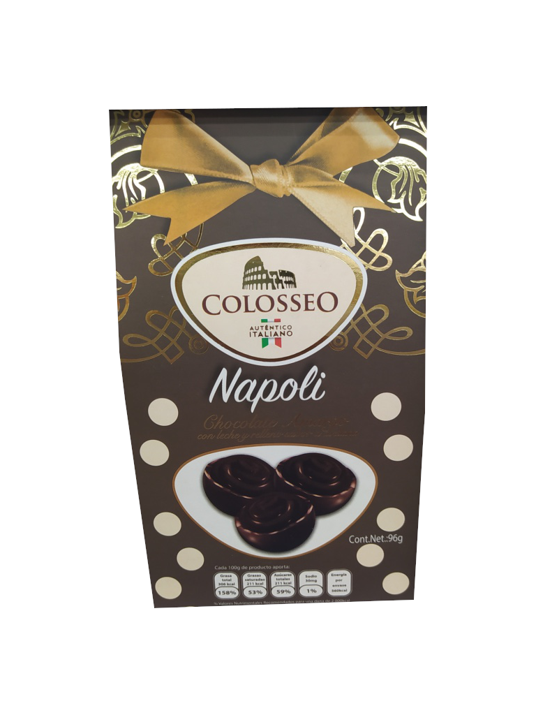 Chocolate Colosseus Napoli bitter package 96gr