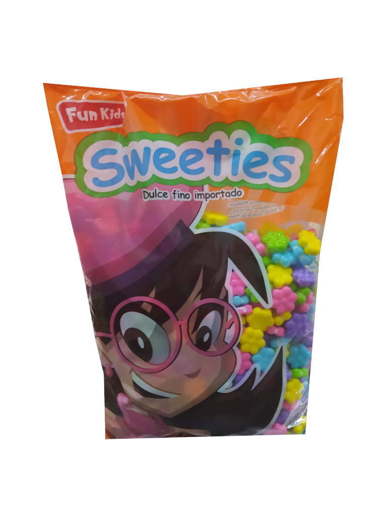 dulce confitado sweeties flores bolsa 1kg