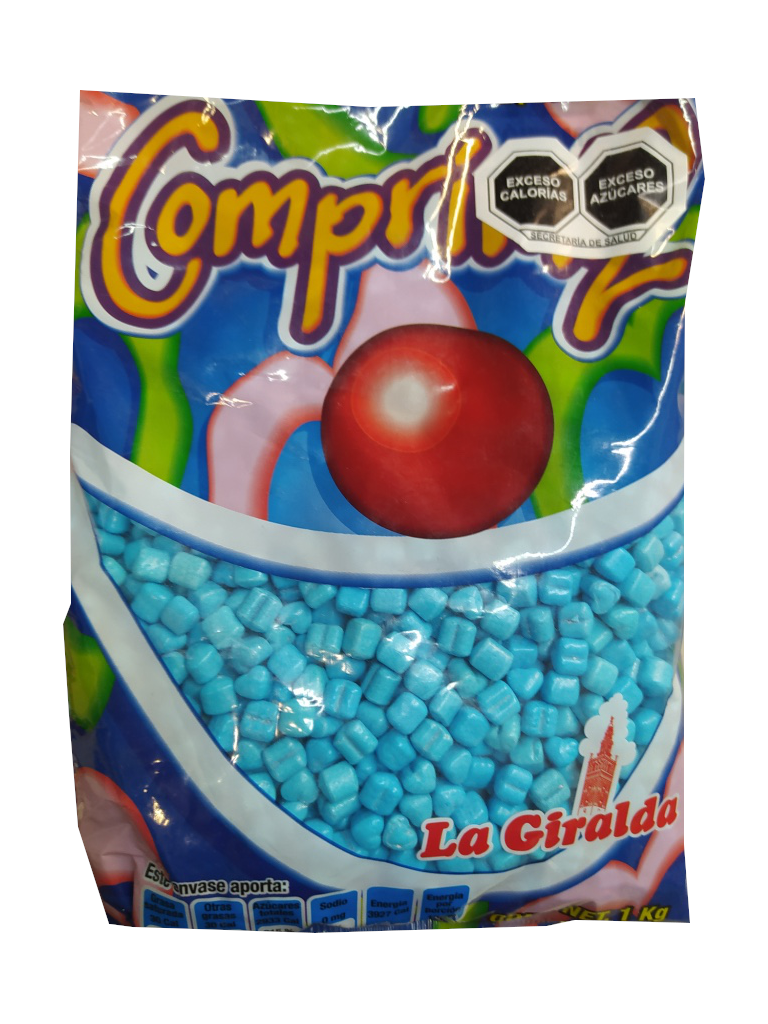 dulce corazones azules giralda bolsa 1kg