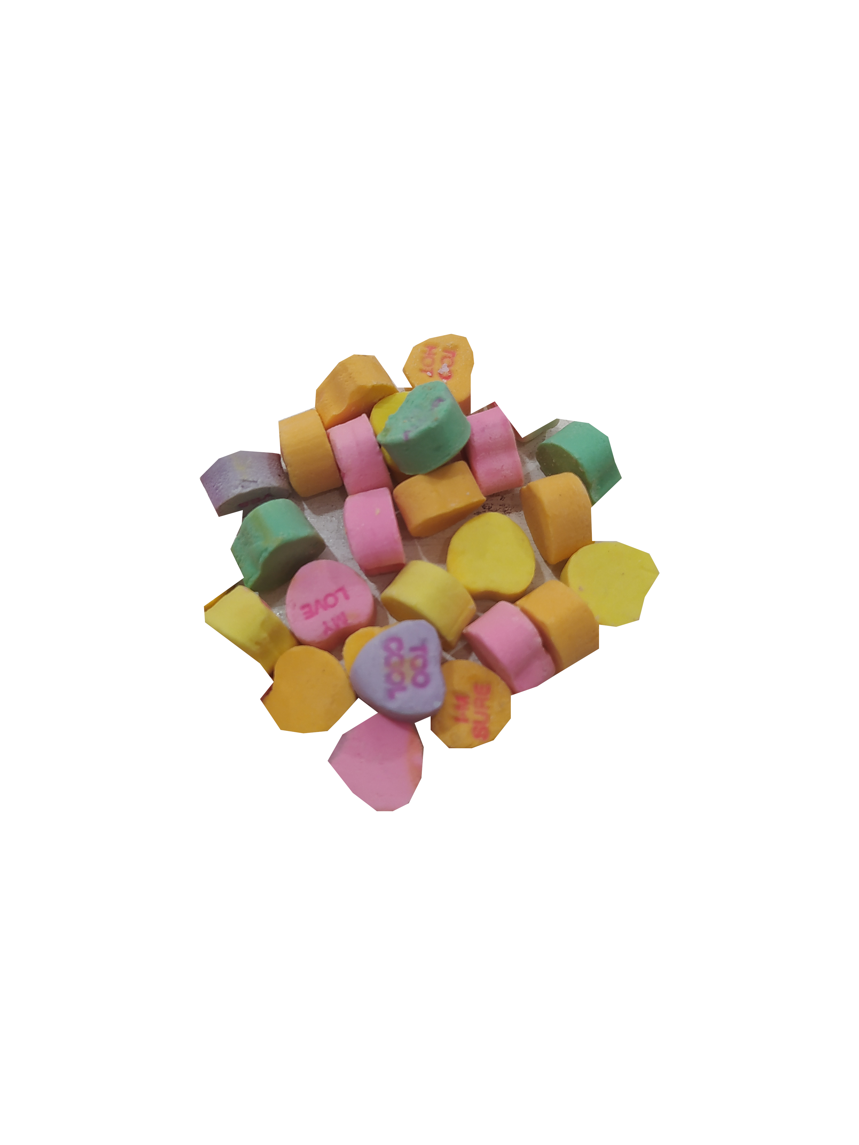 corazon love colores confiteria a granel bolsa 1kg