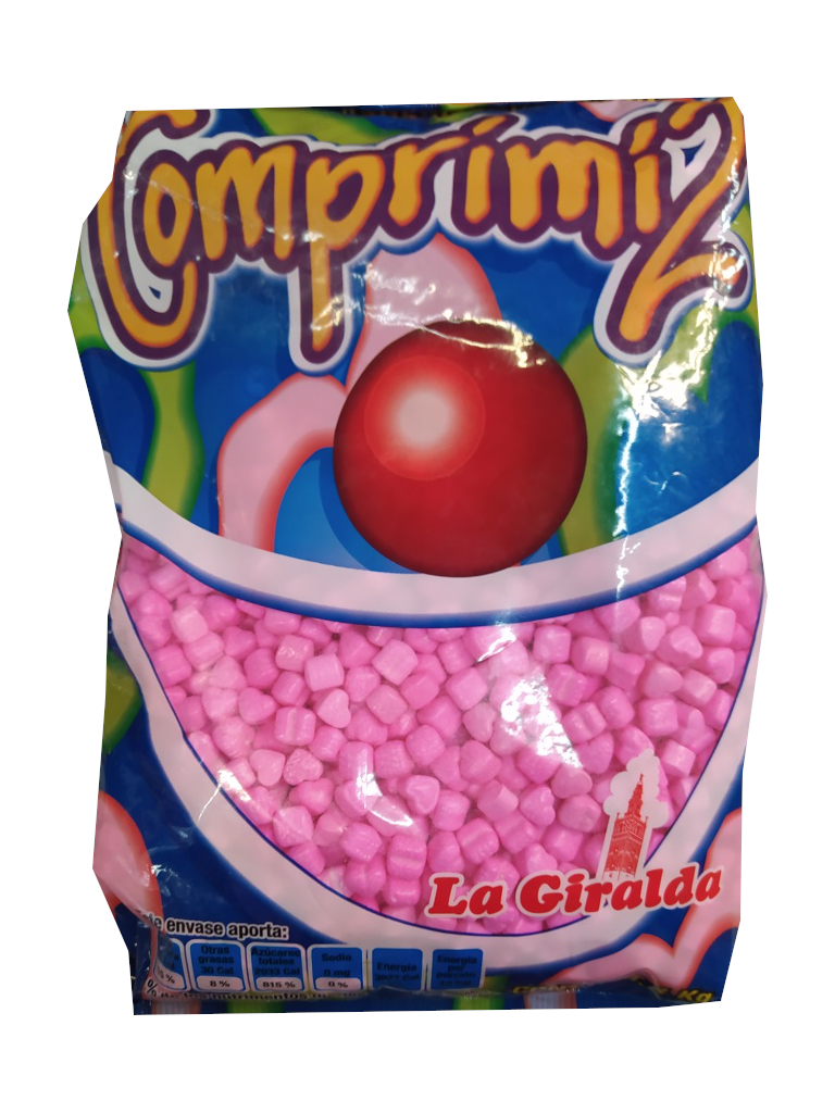 dulce corazones rosa giralda bolsa 1kg