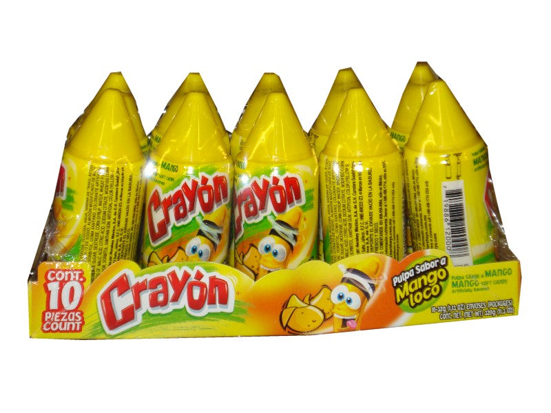 crayon dulce sabor mango paquete